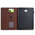 thumbnail image 5 of Case for Galaxy Tab A 10.1" 2016 SM-T580/SM-T585/SM-P580/SM-P585/SM-P585Y, Carbon Fiber Texture PU Leather Multi-Angle Viewing Stand Shockproof Flip Case with Card Slots Magnetic Clasp, Brown, 5 of 6