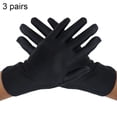 thumbnail image 5 of Yesbay 3Pairs Anti-Slip Elastic Jewelry Inspection Flag-raising Conductor Work Gloves-Coffee, 5 of 8