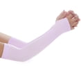 thumbnail image 1 of Yuarrent Protector solar físico para brazos, mangas para actividades al aire libre, ciclismo de verano, mangas para correr, sol Ciclismo púrpura, 1 of 4