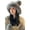 Grey, variant on CoCopeaunt Women Cute Knit Hat Winter Fluffy Plush Lining Soft Warm Hats for Students Girls