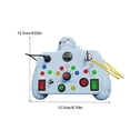 thumbnail image 2 of Vogacara Juguete LED de mano de obra exquisita para jugar y aprender con seguridad Los juguetes con interruptores de luz LED están ocupados Videojuegos portátiles amarillo, 2 of 6