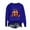 Blue Sweatshirts for Winter, variant on XPMWRP Women's Halloween Pumpkin Graphic Printed Sweatshirt Crew Neck Loose Long Sleeve Pullover Winter Warm Casual Sweatshirt Blue XL