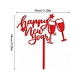 thumbnail image 4 of Acrylic Happy New Year Cake Topper For Party Decorations With Engraved Text And Multiple Colors, 4 of 8