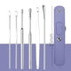 thumbnail image 1 of 6 piezas de limpiador de oídos, herramienta para quitar cera, palillo para los oídos, resortes, cuchara de limpieza reutilizable, hisopo de acero inoxidable, kits de salud para curar los oídos, 1 of 6