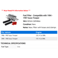 thumbnail image 2 of Fuel Filter - Compatible with 1984 - 1987 Isuzu Trooper - AC Delco, 2 of 2