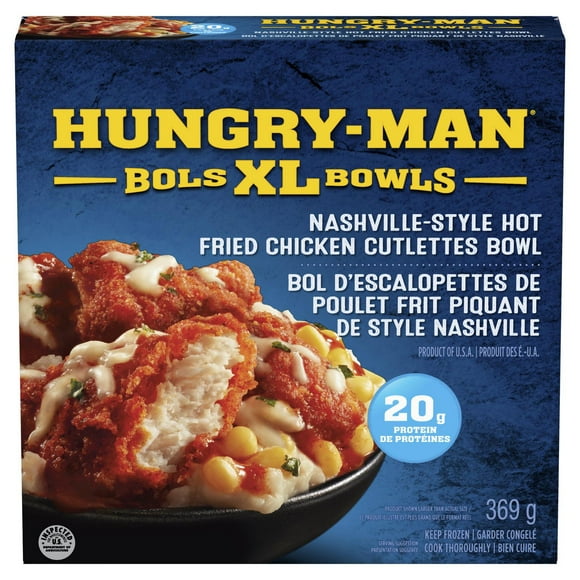 Hungry-Man® XL Bols - Bol D'Escalopettes De Poulet Frit Piquant De Style Nashville 369g