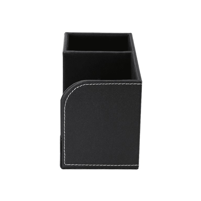 10% off Table Top Pen Holder PU Leather Pencil Case Stand Storage