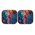 thumbnail image 7 of Bingfone Colorful Jellyfish Abstract Windshield Sun Shade 2-Piece Foldable Car Front Window Sunshade for Most Sedans SUV Truck - Small, 7 of 7