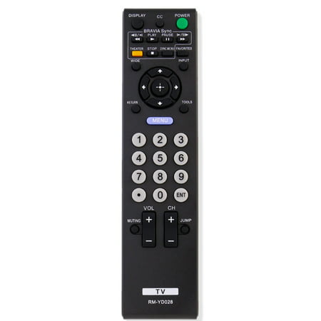 New RM-YD028 Replaced Remote Control Fit for Sony Bravia KDL-40S504 KDL46S5100 KDL19M4000 KDL32XBR9 KDL-40S504 (Best Universal Remote For Sony Bravia)