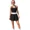 black, variant on Alove Womens Sports Skirt with Built-in Shorts Exercise Sets Scalloped Golf Dress Racerback Athletic Skirts Top and Skirt
