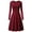 Wine, variant on Sentmoon Active Dress Long Sleeve Crew Neck Long Fall Dress Solid Color Loose Breathable Oversized Dress Active for Indoor Music Festival Yellow L