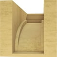 thumbnail image 4 of 9"W x 18"D x 9"H Wide Rockford Rough Cedar Woodgrain TimberThane Corbel, Primed Tan, 4 of 6
