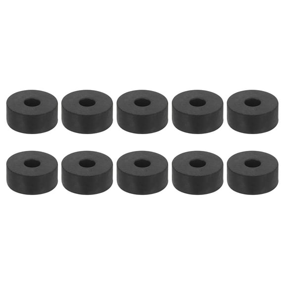25Pcs 3/4" OD x 1/4" ID x 3/8" Thickness Rubber Washers Round Rubber Spacers