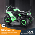 thumbnail image 3 of Mini Moto Eléctrica Infantil Recargable Honey Whale BDQ-6288 Verde, 3 of 5