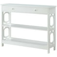 thumbnail image 2 of Convenience Concepts Table Console de Rangement Oméga en Fini Bois Blanc, 2 of 8