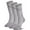 Gray, variant on Deago 3 Pairs Athletic Crew Socks Cushioned Running Socks Anti-Blister Moisture Wicking Hiking Basketball Socks for Men (Multicolor)