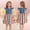 Light Blue, variant on HAOTAGS Girls Summer Dress, Fourth Of July Lightweight Round Neck Ruffle Sleeve Summer Dresses Blue 5-6T
