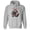 Grey, variant on Raccoon Christmas Hot Mess Hoodie Sweatshirt Unisex Large White