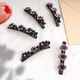 thumbnail image 3 of HZCrisp 5PCS Sparkling Crystal Braided Hair Clips for Women, Elegant Rhinestone Floral Hair Accessories, Durable Acrylic Styling Clips for Secure Hold, Ideal for Weddings, Parties, 3 of 6