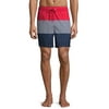 George Men's and Big Men's 6" Colorblock Stars Swim Trunk, up to Size 3XL