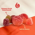 thumbnail image 3 of Sour Fruit Jelly Candy BCF26 Mix | 1 Pound Vegan Gummies with Real Fruit Puree | Cherry, Watermelon, Peach | Gelatin Free Plant Based Texture | No Artificial Colors or Flavors | Dye Free Candy, 3 of 8