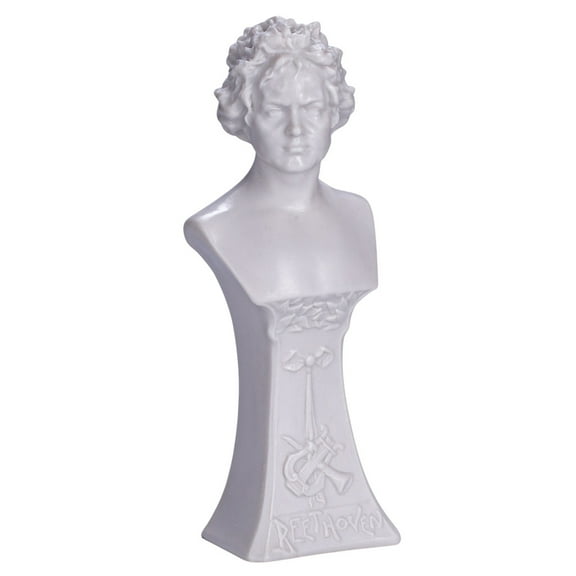 danila-souvenirs German Composer Ludwig van Beethoven Marble Bust Statue Sculpture 7'' (17.5 cm)