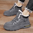 thumbnail image 2 of NOKIO Men'S Cozy Fur-Lined Snow Shoes Men'S Frost-Resistant High-Top Boots Couple Women Men Hiking Boot Shoes Cotton Short Shoes Snow Boots Men'S Cotton Winter Boots, 2 of 5