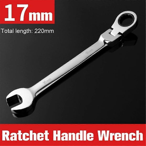 Llave combinada de trinquete de doble cabezal de 6 mm, 7 mm, 8 mm, 9 mm, 10 mm y 11 mm, llave de boca de liberación rápida