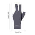 thumbnail image 3 of Guantes De Billar Guantes De Billar Guantes de billar para piscina, ligeros, con dedos abiertos, para entrenamiento amateur (gris), 1 ud., 3 of 7