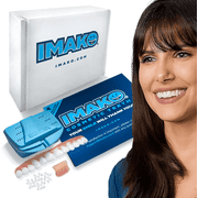 Imako Premium Cosmetic Teeth - 1 Pack - Large, Natural White - Upper Veneers - Custom Fit at Home, DIY Smile Makeover, Made in USA