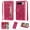 Rose, variant on Glitter Wallet Case For Google Pixel 10 /10 Pro with Zipper Pocket, Sparkly PU Leather Flip Cover,Card Holder Slots,RFID Blocking,Detachable Wristlet,Magnetic Closure,Kickstand for Women,Silver
