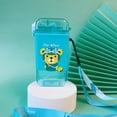 thumbnail image 2 of LHWEN Kawaii Water Bottle for Kids 300ml Cute Ice Shape with Food Grade Plastic Adjustable Strap 360° Leak-Proof Design Ideal for Water Milk Juice and Tea and Reusable Perfect for Travel and Gathering, 2 of 7