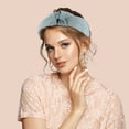 thumbnail image 2 of Unique Bargains Knotted Headbands Solid Colors Top Knot Headbands Elastic Headbands for Women Blue, 2 of 7