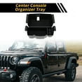 thumbnail image 3 of Bandejas organizadoras del consola central Unique Bargains para Jeep Wrangler JL JLU 2018-2022 Bandeja insertada para almacenamiento en el reposabrazos Plástico Negro, 3 of 6
