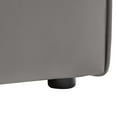 thumbnail image 6 of Modway Mingle Vegan Leather Armless Chair in Gray, 6 of 8