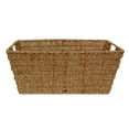 thumbnail image 2 of Michaela Slim Sea Grass Rectangular Utility Basket 18in, 2 of 4