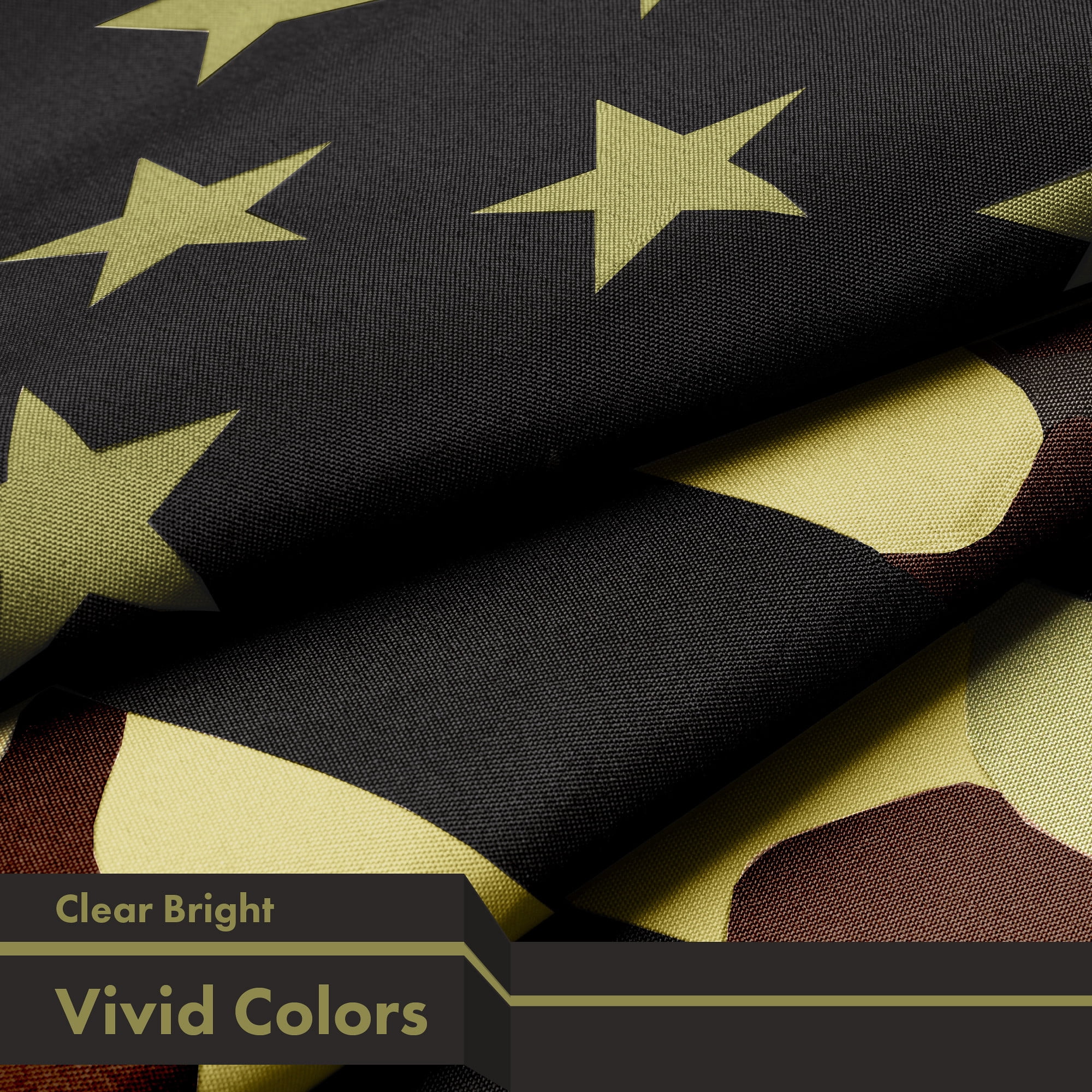 G128 2 Pack: American USA Camouflage Flag | 3x5 Ft | LiteWeave Pro Series Printed 300D Polyester | Green Stars Camo Stripes, Vibrant Colors, Brass Grommets, Thicker and More Durable Than 100D 75D Poly