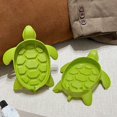 thumbnail image 5 of Soap Box with Drain Hole, Cute Cartoon Turtle Shape Soap Holder Box Bar Soap Container Soap Case Holder Quick Drainage(Green), 5 of 5