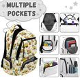 thumbnail image 3 of KUIFORTI Excavator Print 4Pcs Elementary Boys Backpack Set, Cool Kids School Bag with Lunch Box for Back to School, Bookbag with Pencil Pouch Water Bottle Sleeve, 3 of 6