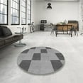 thumbnail image 3 of Ahgly Company Indoor Rectangle Patterned Gray Cloud Gray Area Rugs, 2' x 3', 3 of 6