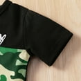thumbnail image 6 of Outfits For Boys Kids Summer Beach Short Sleeve Letter T Shirts Tops Camouflage Shorts Clothes Set 1-5 Years Toddler Boy Clothes Black 12 Months-18 Months, 6 of 6