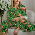 thumbnail image 4 of Wukai Flamingo Print Women's Pajama Set - Soft Long Sleeve Sleepwear for Comfort and Style-Large, 4 of 9