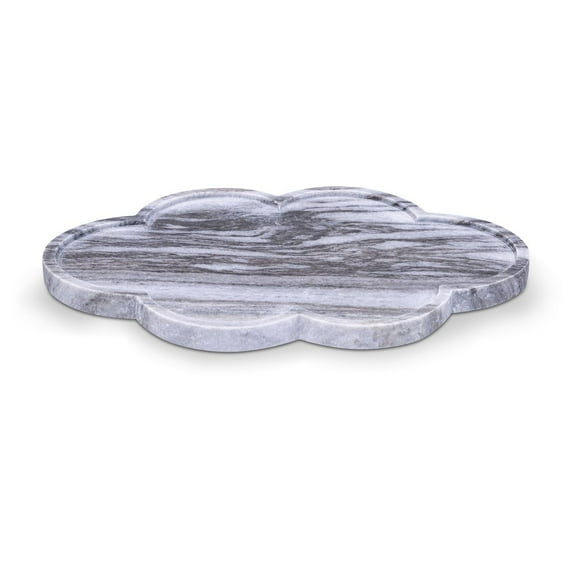 Meridina Furniture Rimini Panda Clover Shaped Marble Tray