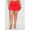 thumbnail image 3 of Women's Plus Size High Waisted Mini Pencil Skirt, 3 of 4
