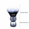 thumbnail image 3 of Yaqi Heavy Metal Handle Synthetic Hair Tuxedo Knot Shaving Brush, 3 of 5
