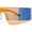 Black Orange Mirror, variant on Retro Oversize Narrow Curved Shield Color Mirror Wrap Sport Sunglasses Black Orange Mirror