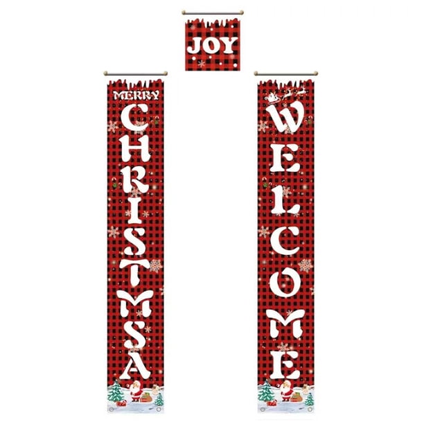 Wosthever Pareado de puerta de Navidad, colgantes interesantes para vacaciones en casa, diseño de escena, decoraciones colgantes de fondo DIY, colgante Kits de decoración para fiestas Tipo 3 Wosthever HA070289-03