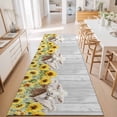 thumbnail image 3 of Hallway Runner Rug 2'x6', Farmhouse Sheeps Kitchen Runner Rugs Non-Slip Carpet Mats, Country Cabins Sunflowers Wooden Grain Bedside Rugs Runners Washable Floor Carpet for Bathroom Laundry Room, 3 of 8