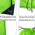 thumbnail image 3 of 10 colores Mochila con cordón Bolsas Saco Paquete Cinch Tote Bolsa de poliéster de almacenamiento deportivo para viajes de gimnasio, 3 of 5