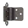 thumbnail image 2 of Amerock 3/8in (10 mm) Inset Self-Closing, Face Mount Wrought Iron Hinge - 1 Pair, 2 of 2